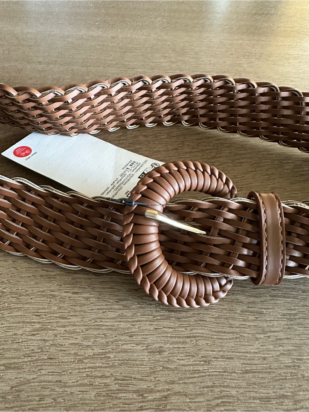 Zara Braided Round-Buckle Belt - Picture 3 of 7
